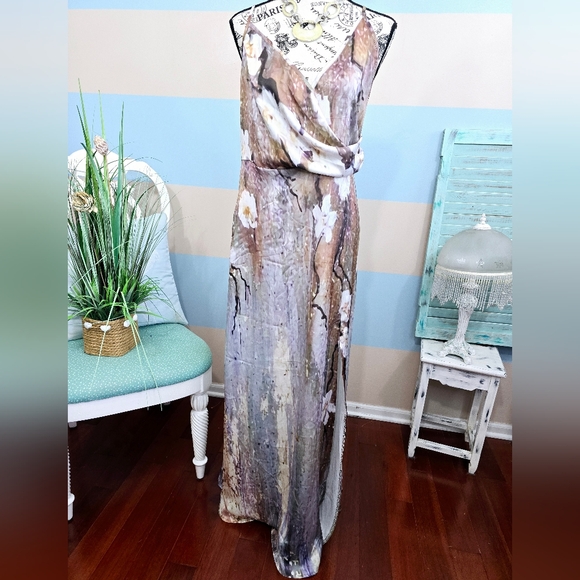 NWT Boutique Multicolor Spaghetti Strap Maxi Dress - Picture 1 of 9